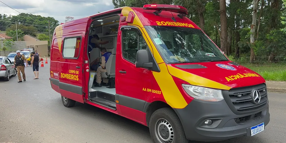 Equipe do Corpo de Bombeiros atendeu a ocorrência