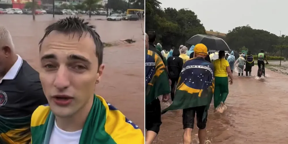 Ricardo Zampieri divulgou vídeos da Caminhada da Liberdade