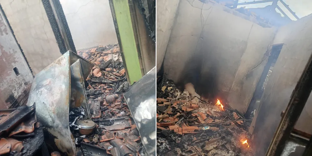 A principal vítima do incêndio perdeu absolutamente tudo