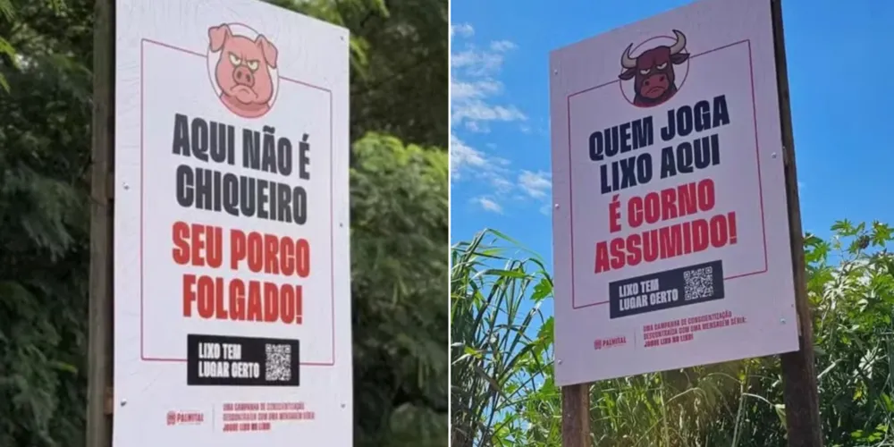 Iniciativa usa o humor para “cutucar” a população e reforçar que jogar lixo fora do lugar certo é prejudicial à saúde de todos