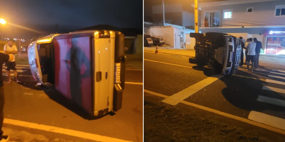 A colisão aconteceu por volta das 22h33, no cruzamento da Rua Coronel Alcebíades de Miranda com a Rua João Carlos Coggo