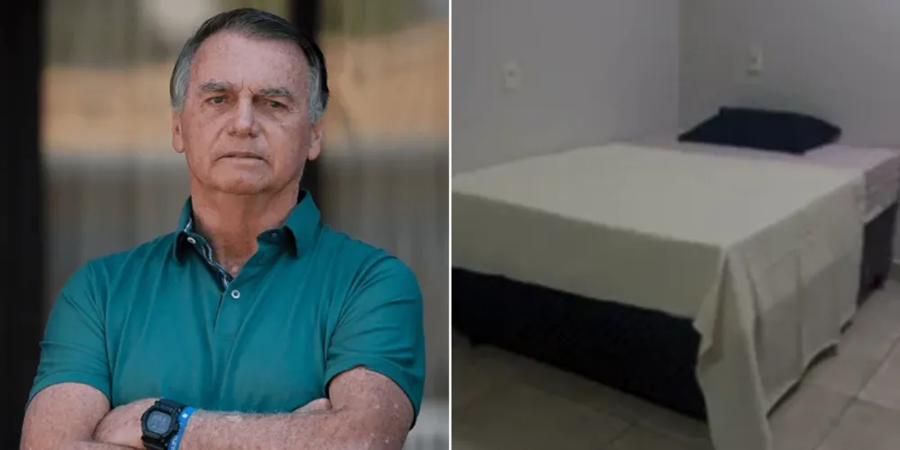 A unidade para onde Bolsonaro foi transferido tem área total de 64,83 m²