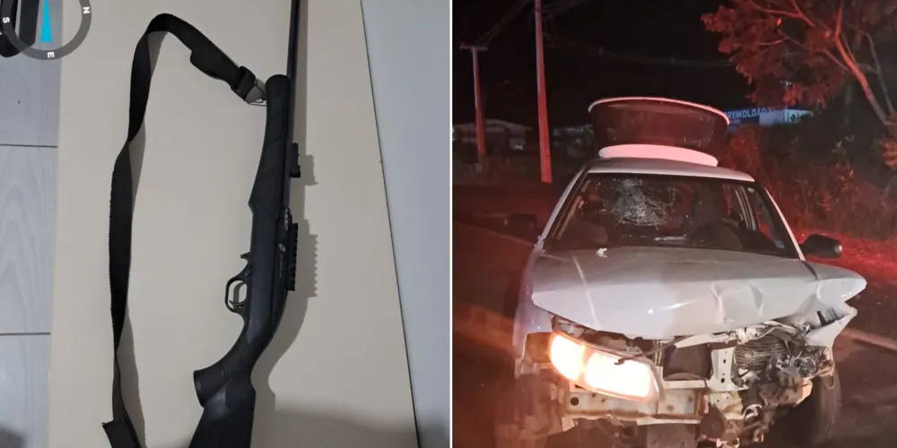 Apesar do impacto, não houve ferimentos graves