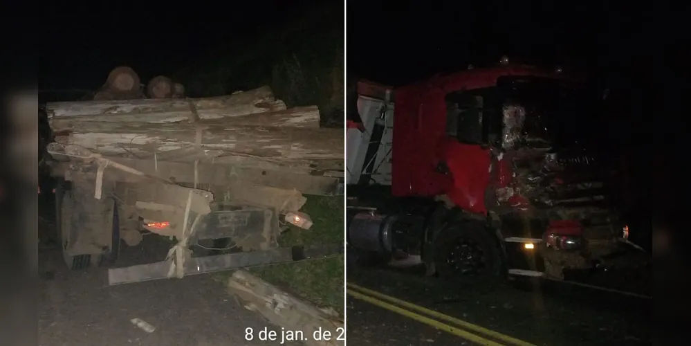 Os dois veículos sofreram danos