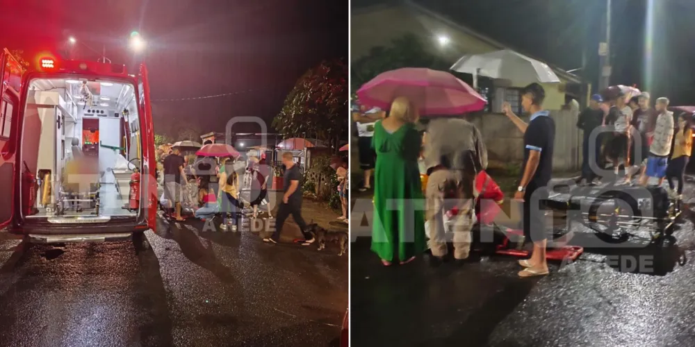 O condutor da motocicleta teve fratura na clavícula direita e lesões na região da face