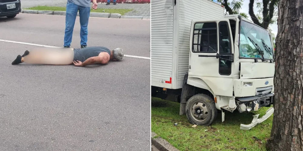 O homem conduziu o veículo por diversas ruas da cidade, furando sinais e causando vários acidentes