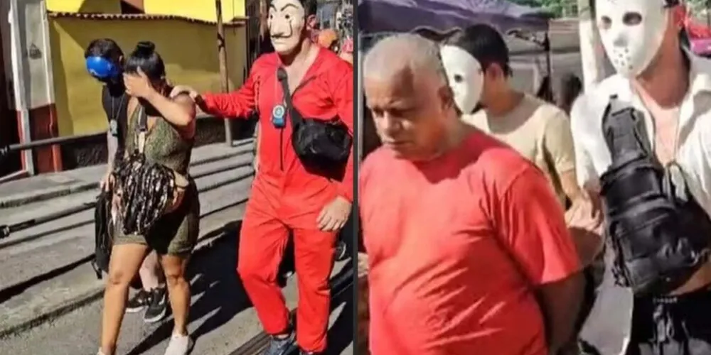 Luis Claudio Marinho da Silva e Josiane de Souza Pereira Alves foram presos durante ação dos agentes