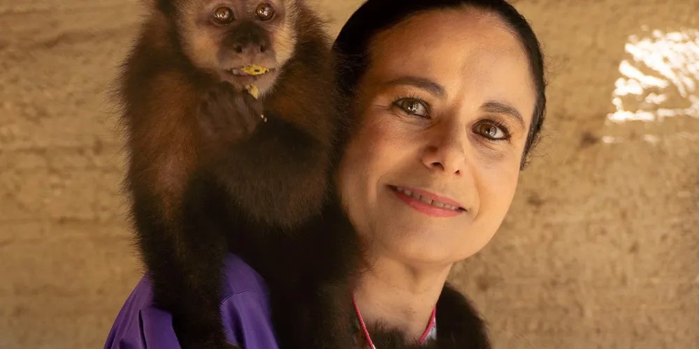 Jack e os outros macacos da Dr.ª Erika aprovaram os petiscos preparados durante a matéria do Viver Bem