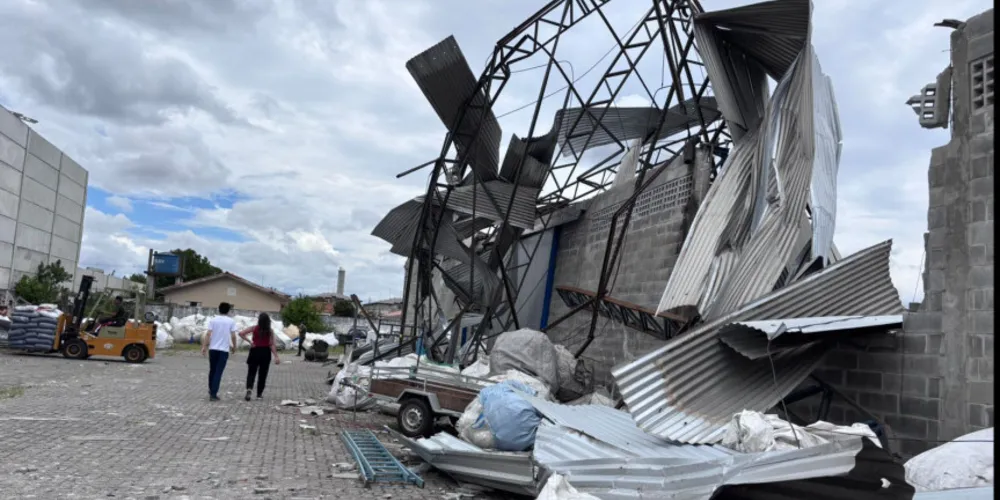 Estragos causados em São José dos Pinhais no último fim de semana