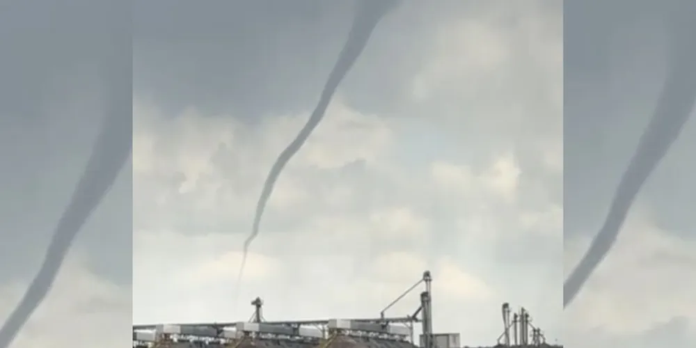 Alguns moradores chegaram a confundir uma nuvem funil com a formação de um tornado