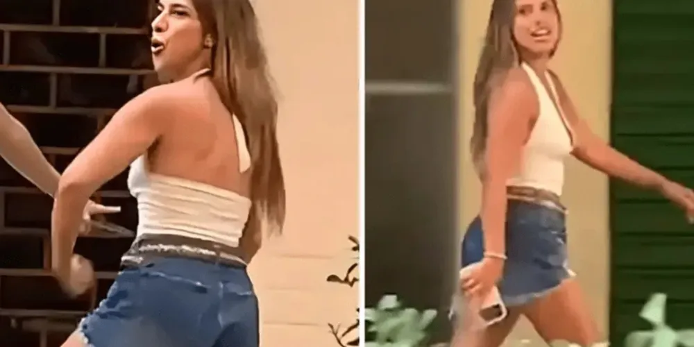 Agostina Páez, de 29 anos, foi flagrada em vídeo fazendo os gestos racistas