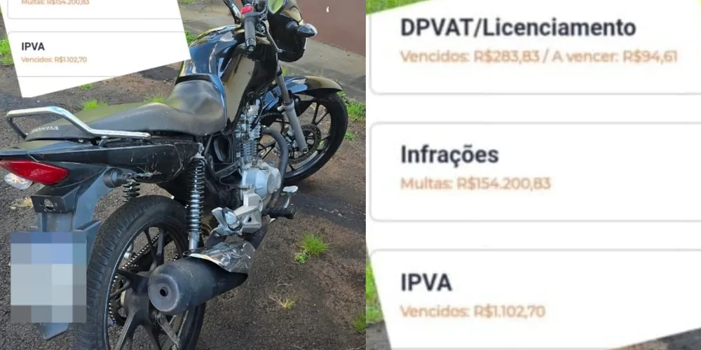 No total, mais de R$ 150 mil em débitos foram encontrados