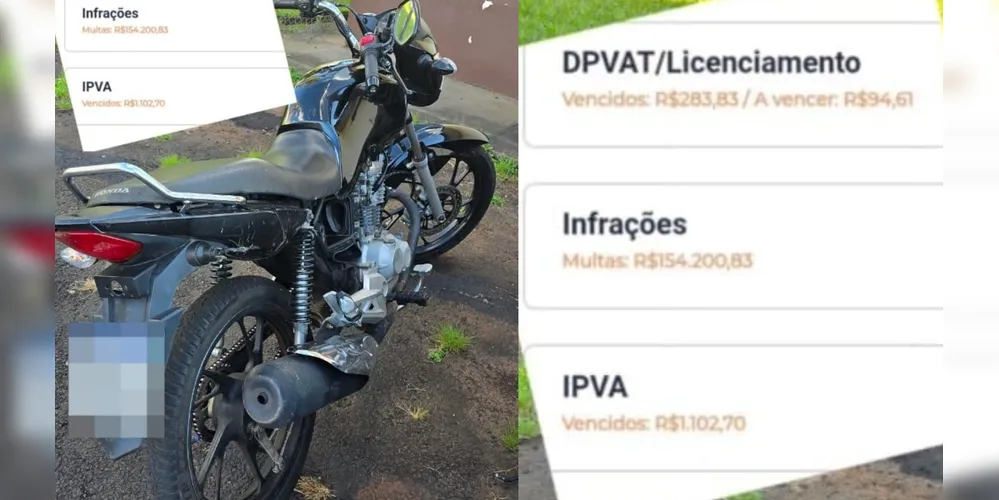 No total, mais de R$ 150 mil em débitos foram encontrados
