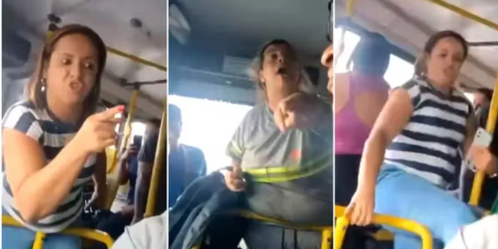 Imagens registradas pelo motorista mostram momento da agressão