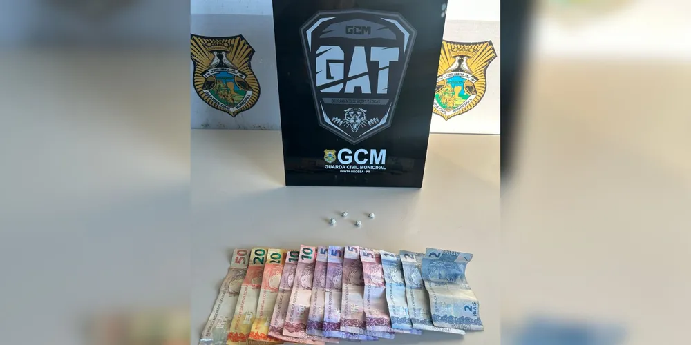 Dinheiros de drogas foram apreendidos pela GCM