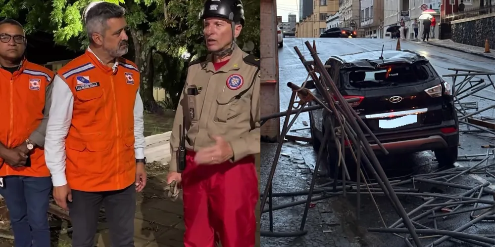 Riscos no trânsito, quedas de árvores e problemas de energia