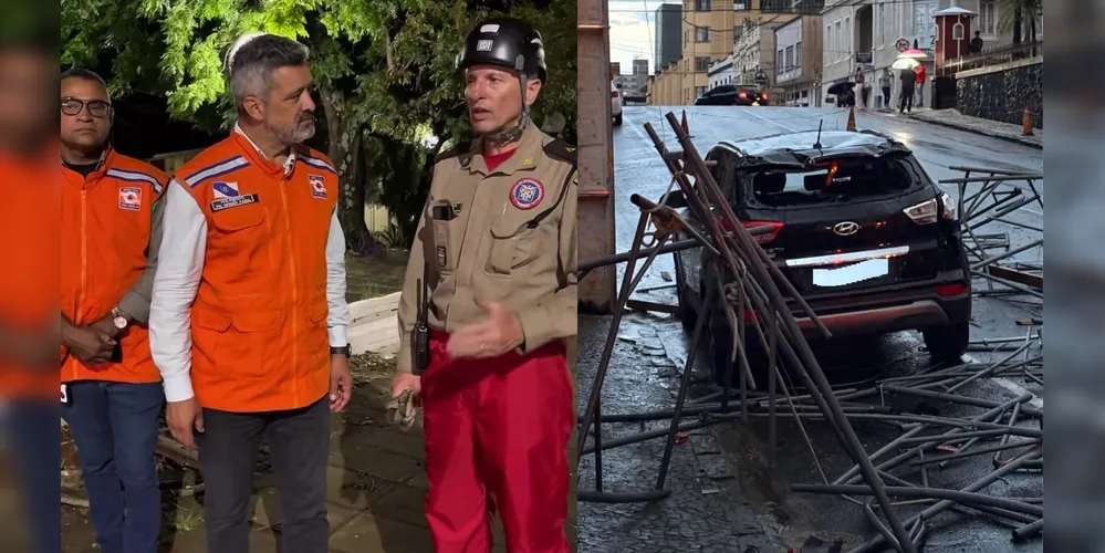 Riscos no trânsito, quedas de árvores e problemas de energia