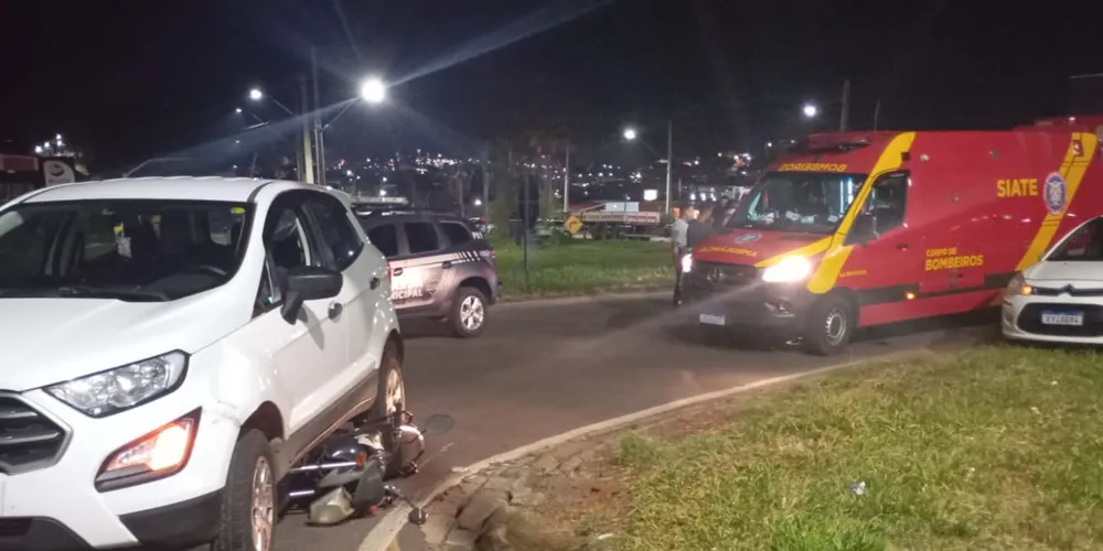 Acidente mobilizou equipes médicas e da PM