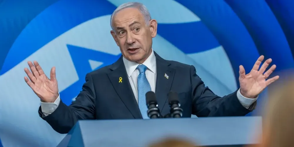 O senador Flávio Bolsonaro repercutiu a referência feita por Netanyahu