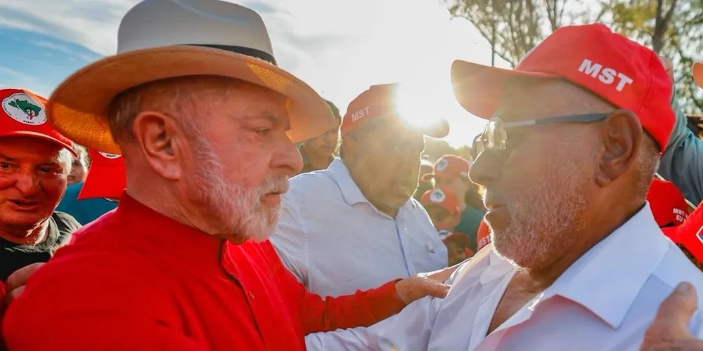 Presidente Lula em evento do MST