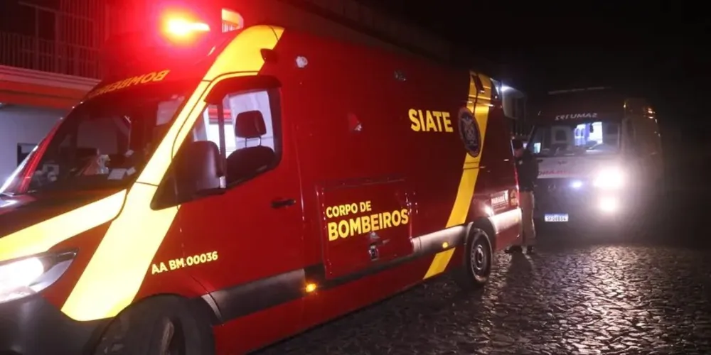 A vítima apresentou sangramento ativo e precisou ser atendida pelo Corpo de Bombeiros