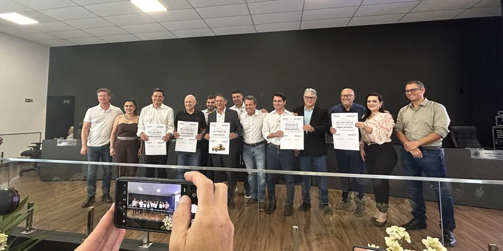 Os recursos foram anunciados nessa quinta-feira (05), durante a solenidade de posse da nova diretoria da AMCG, realizada na Câmara Municipal de Sengés