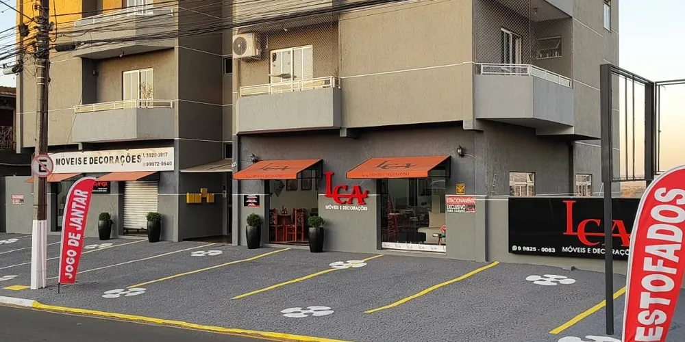 Loja está localizada no bairro de Oficinas