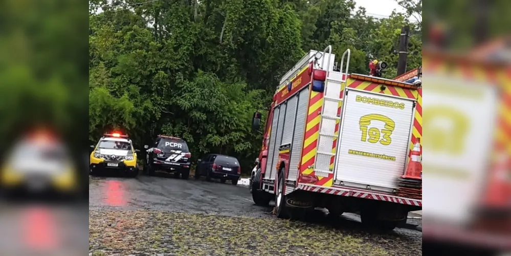 O acidente ocorreu no final da rua Rio de Janeiro, na região do bairro Nova Rússia