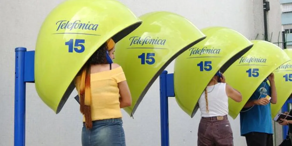 A Telefônica foi uma das operadores de orelhões mais tradicionais