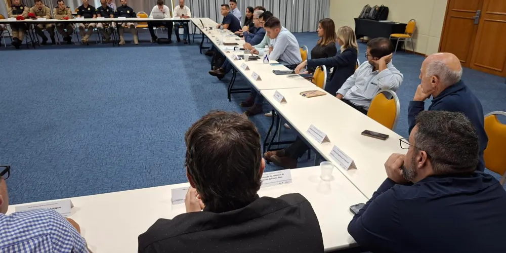 A reunião da PRVias foi realizada nesta segunda-feira (23) em Ponta Grossa