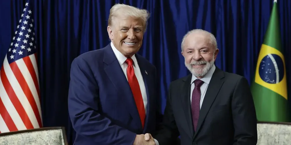 Presidente da República, Luiz Inácio Lula da Silva, durante encontro com o presidente dos Estados Unidos, Donald Trump, na Malásia