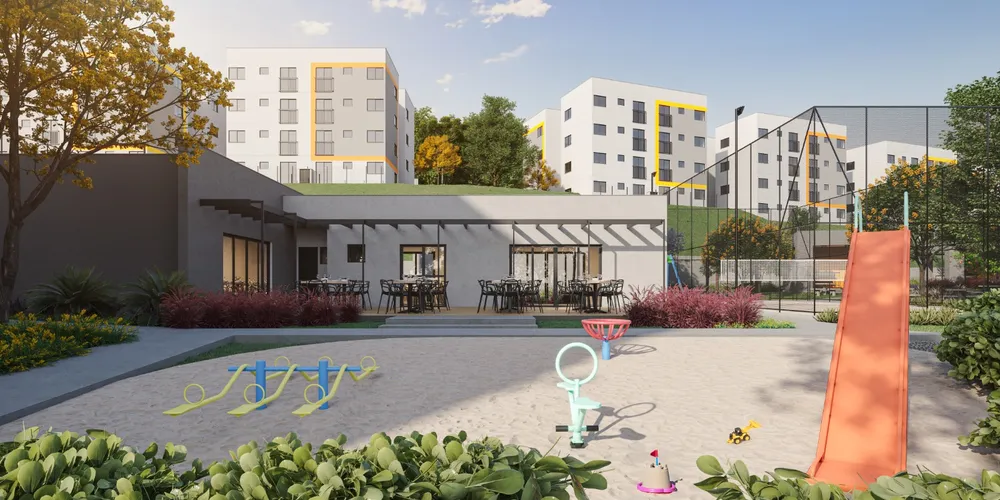 Área de convivência é ampla, com grande estrutura de lazer