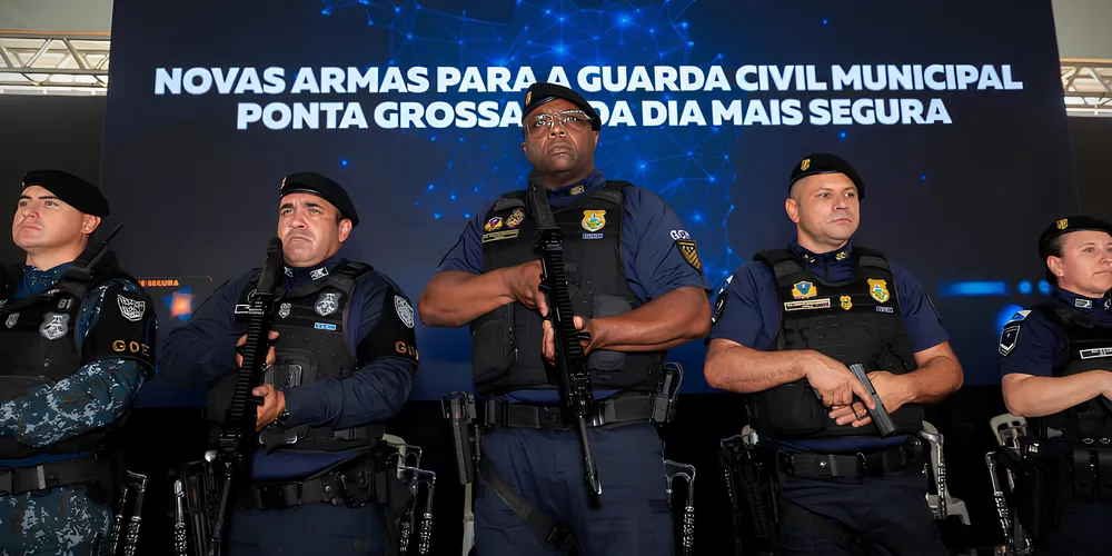 Recentemente, armas foram entregues à GCM
