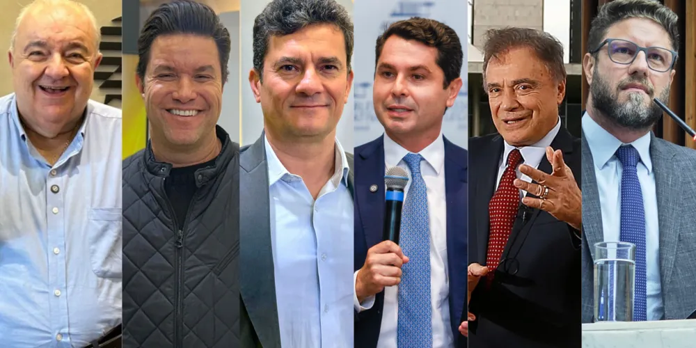 Rafael Greca, Guto Silva, Sergio Moro, Alexandre Curi, Álvaro Dias e Requião Filho