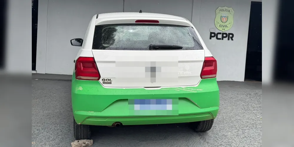 Automóvel recuperado e encaminhado à Delegacia de Polícia Civil