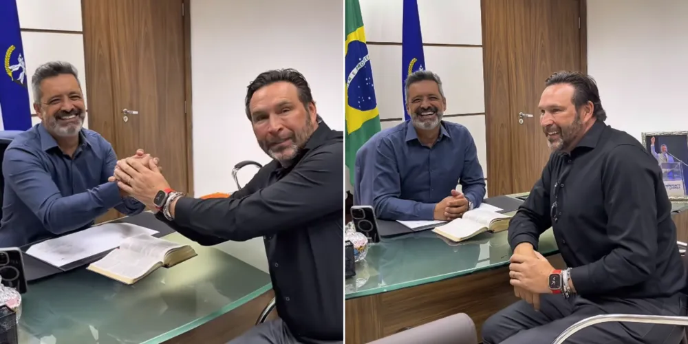 Registro da conversa entre o vice-prefeito e o CEO das Lojas MM