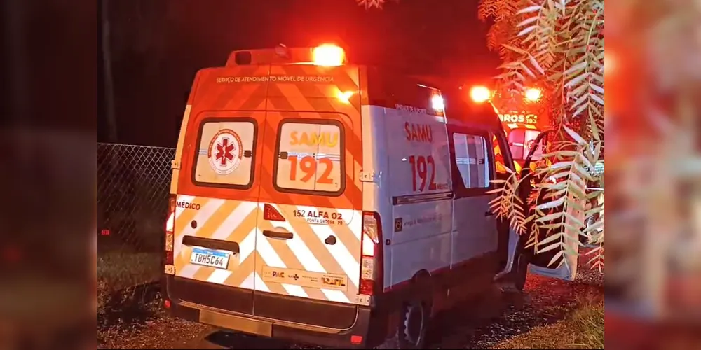 Equipes do SIATE, SAMU e do Corpo de Bombeiros foram acionadas e realizaram o atendimento de emergência