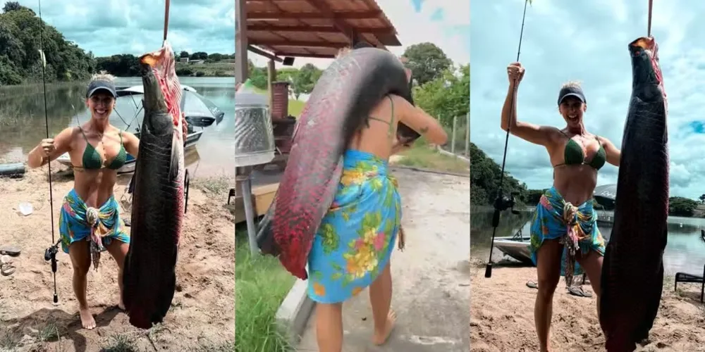 Episódio chamou atenção porque uniu um peixe gigante