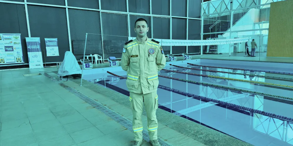 aspirante Sabatowski, do Corpo de Bombeiros