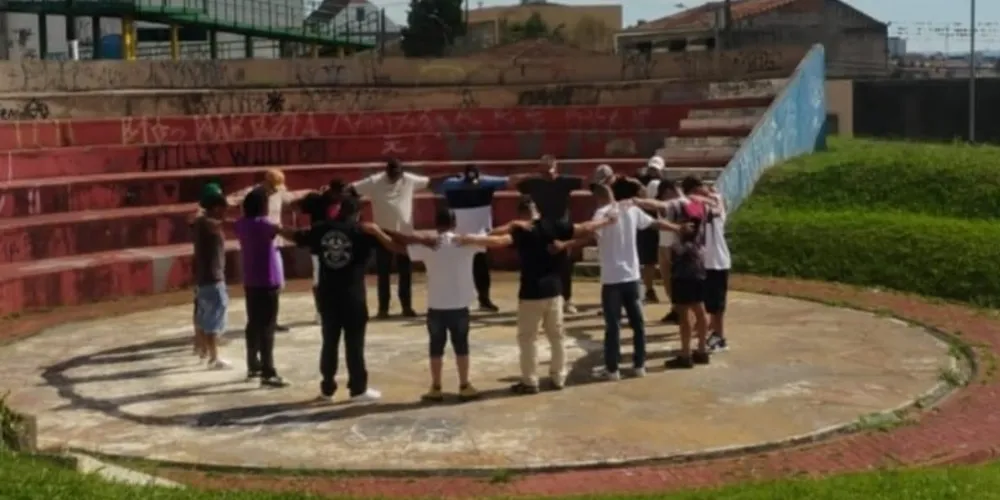 O clipe foi gravado no Centro da cidade, próximo ao Ginásio Jamal