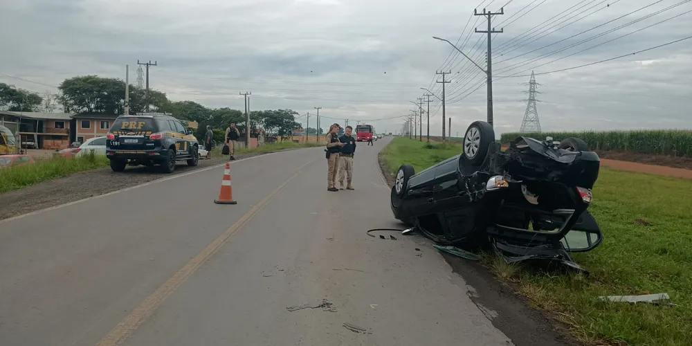 Sinistro foi uma colisão lateral no mesmo sentido de tráfego