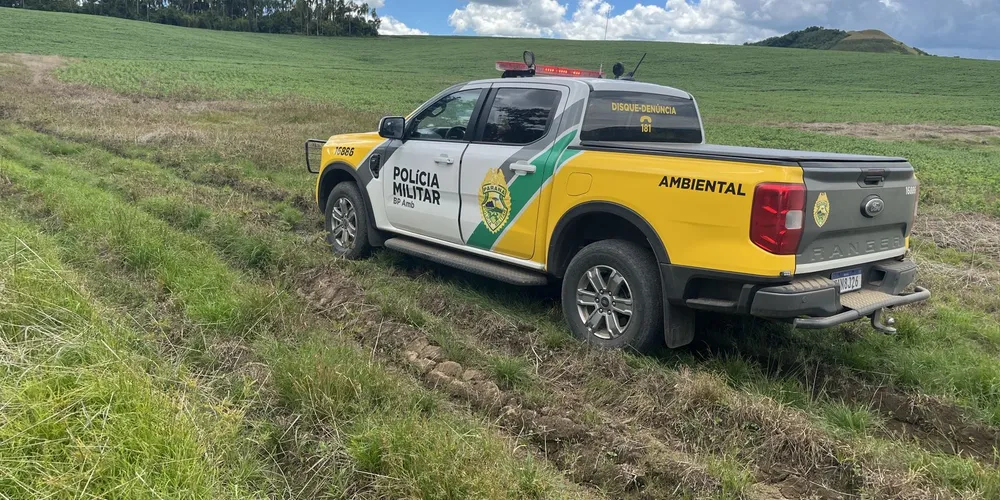 A utilização irregular da área atingiu uma extensão de 13,10 hectare