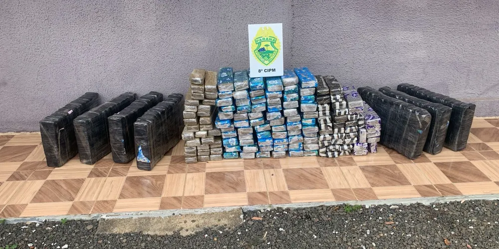 A motorista admitiu que a carga era maconha e após a pesagem do material, totalizou cerca de 160,4 quilos