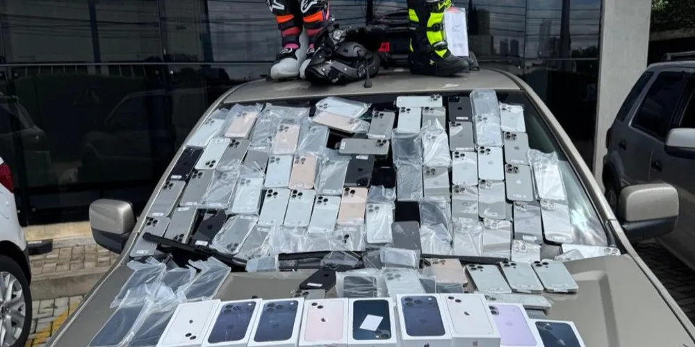 Dezenas de smartphones de origem estrangeira foram retidos