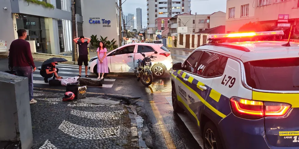 O motociclista foi encaminhado à UPA Santana
