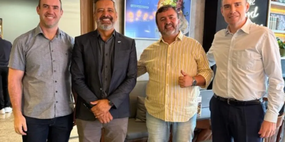 O vice Pastor Moisés esteve reunido com Rafael Wagner, Daniel Wagner e Fábio Cecatto