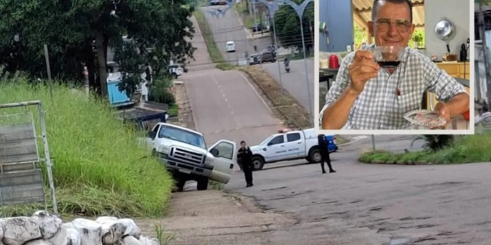 Anedino tentou entrar no carro para acionar o freio, perdeu o equilíbrio e foi atingido pelo veículo