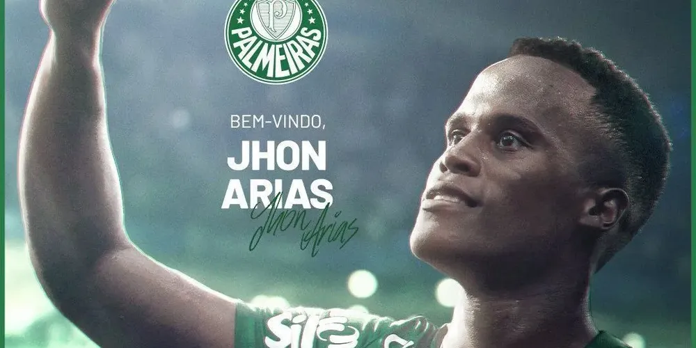 Palmeiras anuncia Jhon Arias