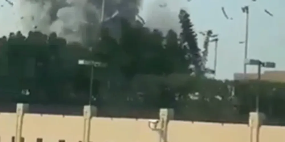 O ataque é uma retaliação do Irã à ofensiva norte-americana e israelense ao país neste sábado