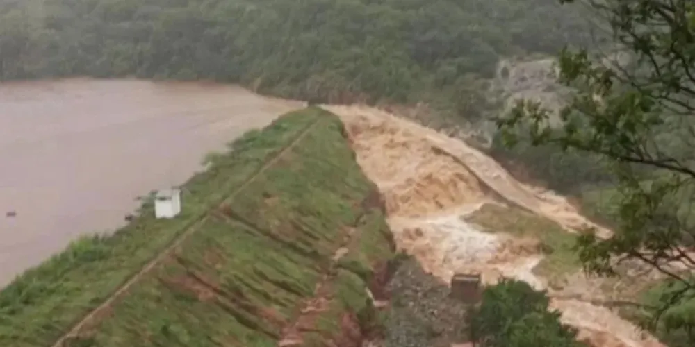 Barragem rompeu parcialmente após chuvas